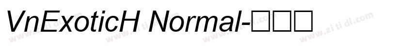 VnExoticH Normal字体转换